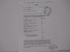 Memo: "Investment in Davis Centre"