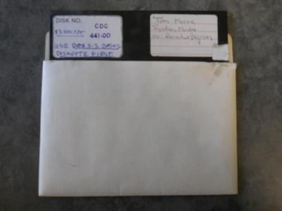 Tim Mereu System Master inc. 5 1/4" Floppy Disk