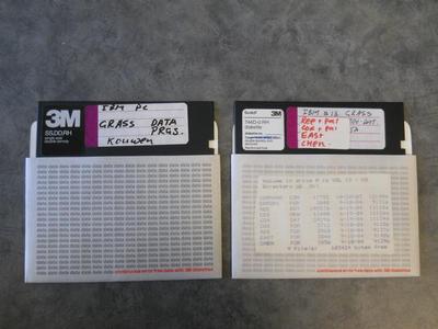 IBM GRASS Data, 5 1/4" Floppy Disks