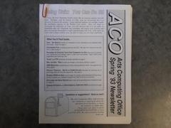 Arts Computing Office Spring '93 Newsletter