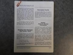 Arts Computing office Newsletter Fall 1988 Pages 5-9