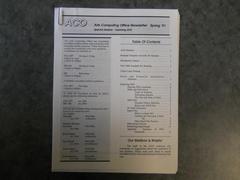 Arts Computing Office Newsletter Spring '91