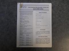 Arts Computing Office Newsletter Summer 1992 Special Unix edition