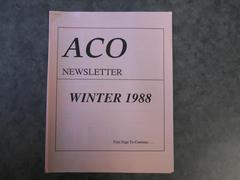ACO Newsletter Winter 1988