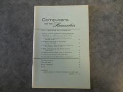 Computers and the Humanities Vol. 2, No.1, September 1967