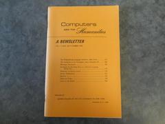 Computers and the Humanities Vol. 1, No. 5, May 1967