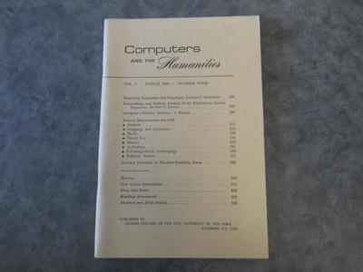 Computers and the Humanities Vol. 3, No. 4, March 1969