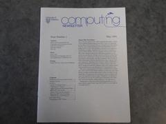 UW Computing Newsletter Issue #1