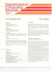 Department of Computer Services Newsletter #46