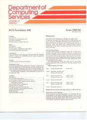 Department of Computer Services Newsletter #48