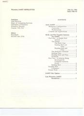 Waterloo JANET Newsletter Issue 1986-02