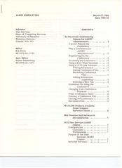 Waterloo JANET Newsletter Issue 1985-02