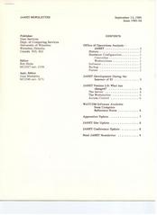 Waterloo JANET Newsletter Issue 1985-04