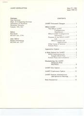 Waterloo JANET Newsletter Issue 1985-03