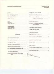 Instructional Computing Newsletter Issue 1986-01