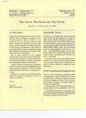EERC News Issue No. 3: The Good, The Baud and The Parity