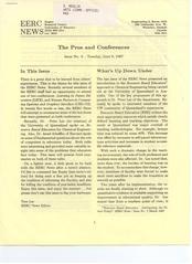 EERC News Issue No. 8: The Pros and Conferences