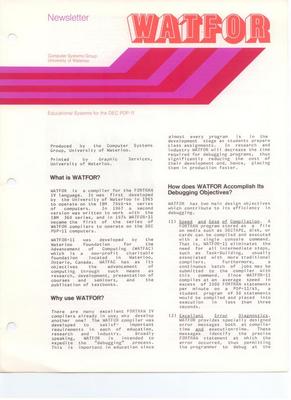 WATFOR Newsletter