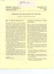 EERC News Issue No. 10: Software and Accessories for Autumn
