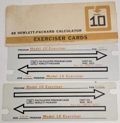 Hewlett-Packard 9810A Calculator - Exerciser Cards